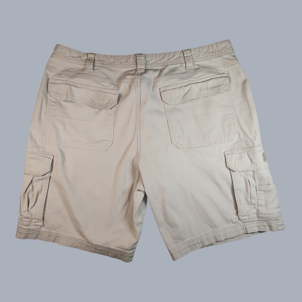 Red Head Men's 42 Cargo Shorts Beige Khaki Cotton Outdoor Hiking Utility Pockets - Picture 3 of 8
